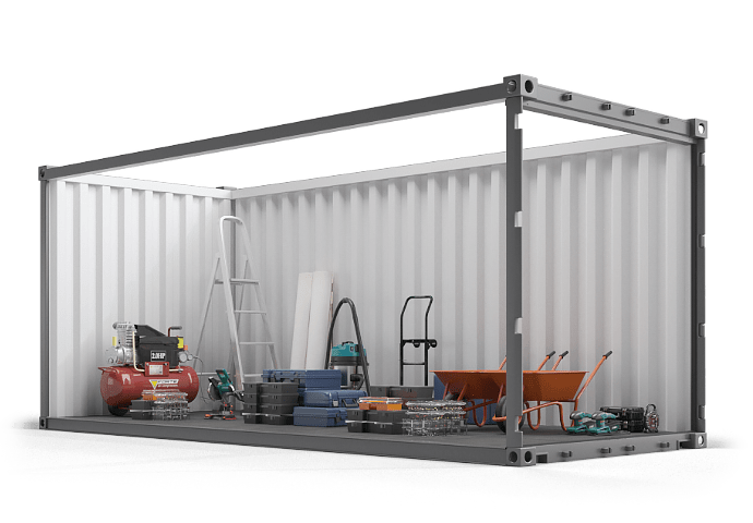 selfstorage container til opbevaring fra Titan